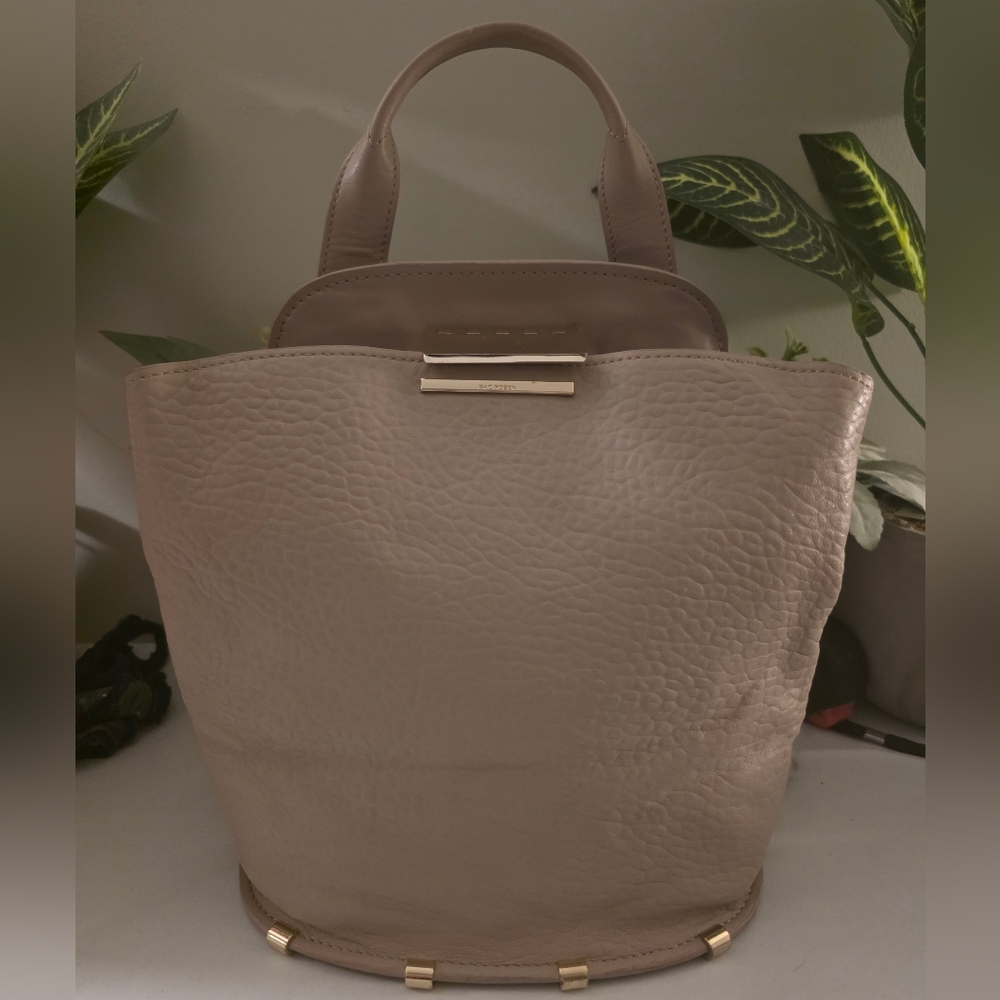 Zac Posen Taupe Leather Tote